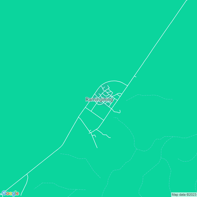Map showing the location of Ramingining School in Ramingining, NT 822