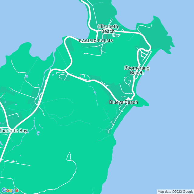 Map showing the location of Drift Cafe in Blueys Beach, NSW 2428