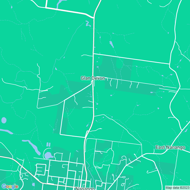 Map showing the location of Glan Devon in Glan Devon, QLD 4615