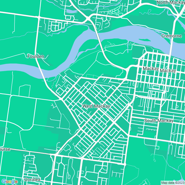 Map showing the location of Valena T in Mackay West, QLD 4740