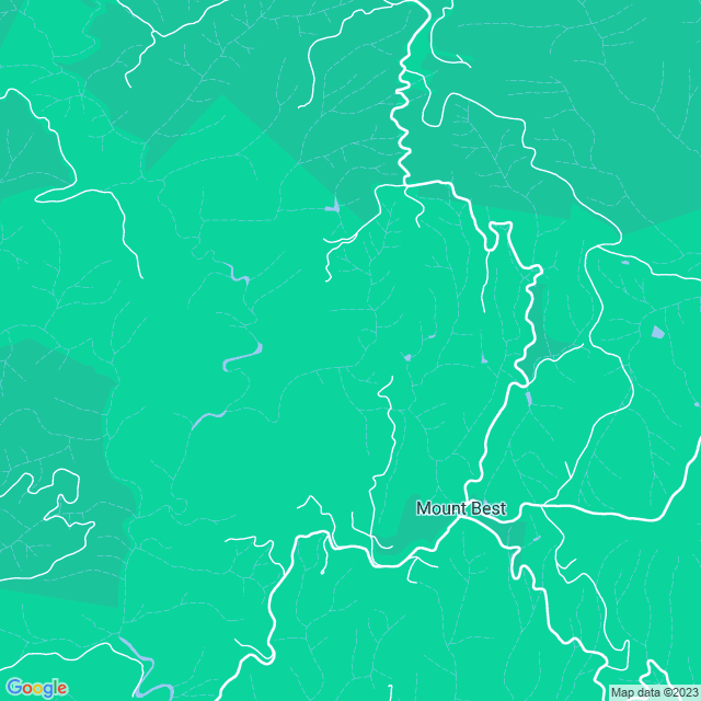 Map showing the location of Mount Best Hall in Mount Best, VIC 3960