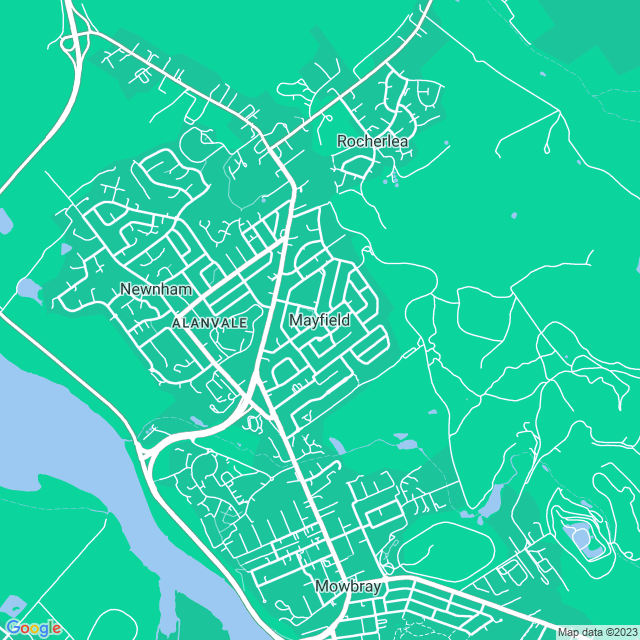 Map showing the location of Playground in Mayfield, TAS 7248
