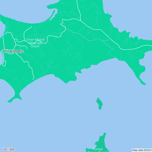 Map showing the location of Tropical Vibes in The Keppels, QLD 4700