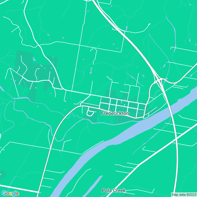 Map showing the location of Top Hat Computing in Frederickton, NSW 2440