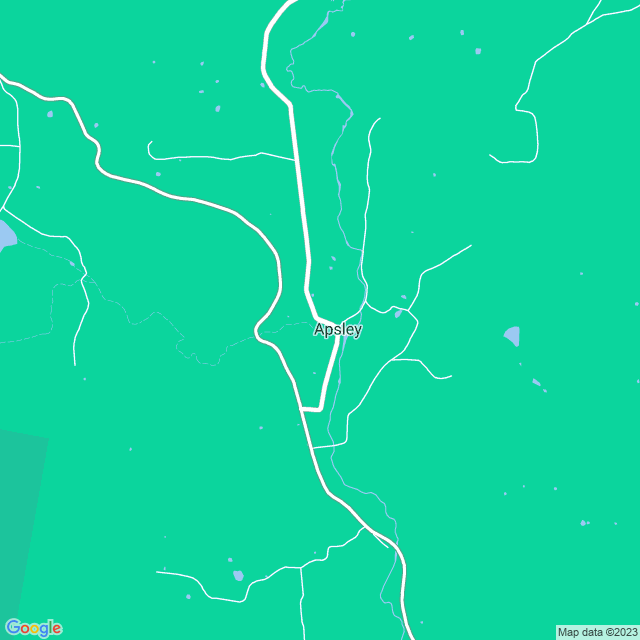 Map showing the location of Jack Mitchell memorial in Apsley, TAS 7030