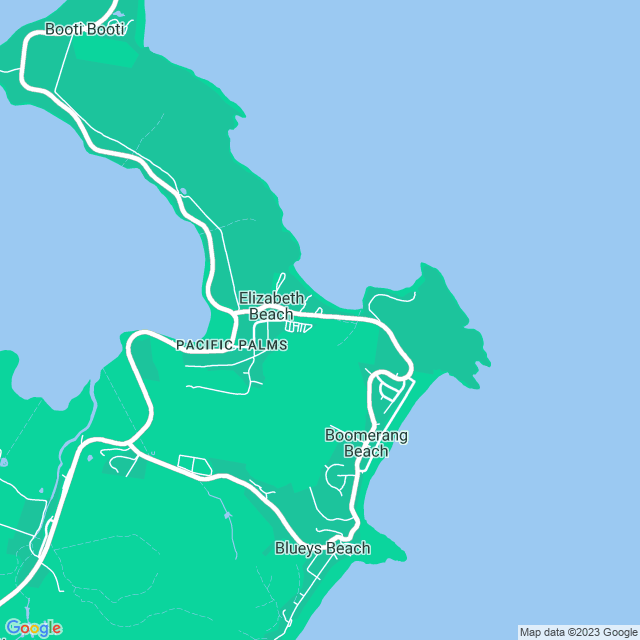 Map showing the location of Johnson Computer in Elizabeth Beach, NSW 2428