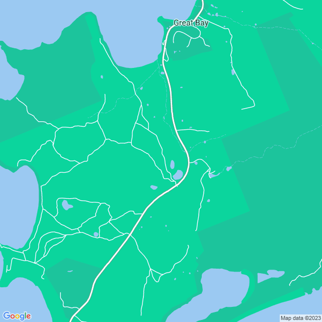 Map showing the location of Beachfront on Bruny in Great Bay, TAS 7150