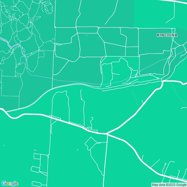 Map showing the location of Kinchina in Rocky Gully, SA 5254