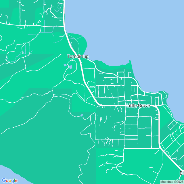 Map showing the location of Cable beach in Torndirrup, WA 6330