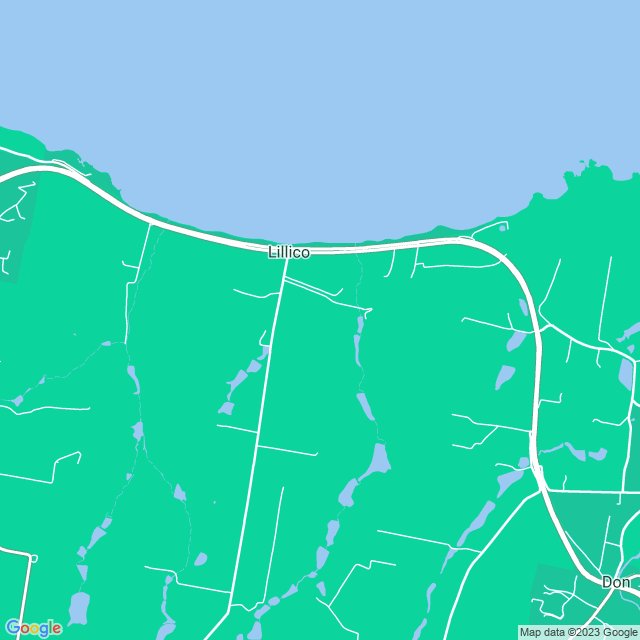 Map showing the location of Penguin Viewing Platform in Lillico, TAS 7310