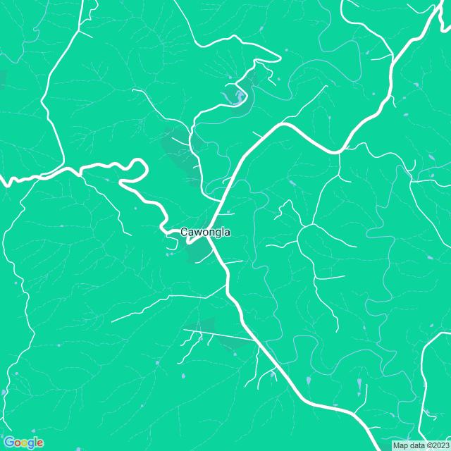 Map showing the location of Edwin Roach Bridge in Cawongla, NSW 2474