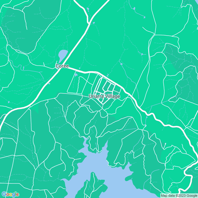Map showing the location of Flat Gecko Design in Uriarra Village, ACT 2611