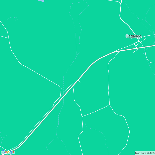 Map showing the location of Gogango State School in Gogango, QLD 4702