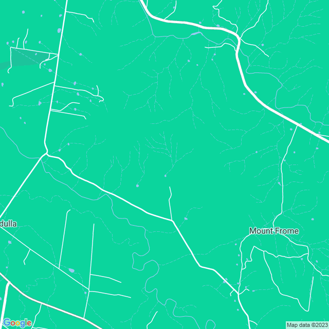 Map showing the location of MudgeeQue in Mount Frome, NSW 2850