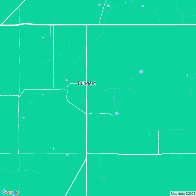 Map showing the location of Binnie Bruce in Bungeet, VIC 3726