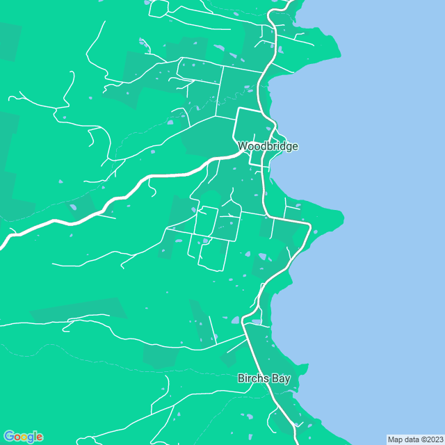 Map showing the location of Hocking Electronics in Woodbridge, TAS 7162