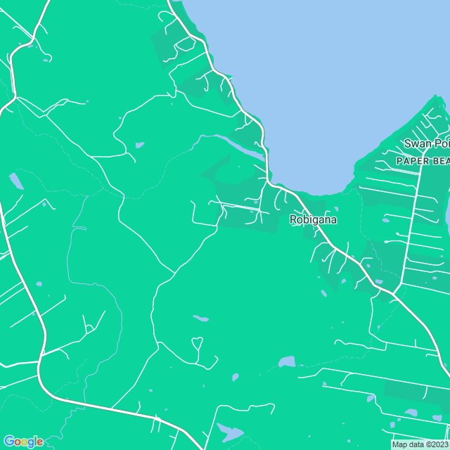 Map showing the location of Bobdraft in Robigana, TAS 7275