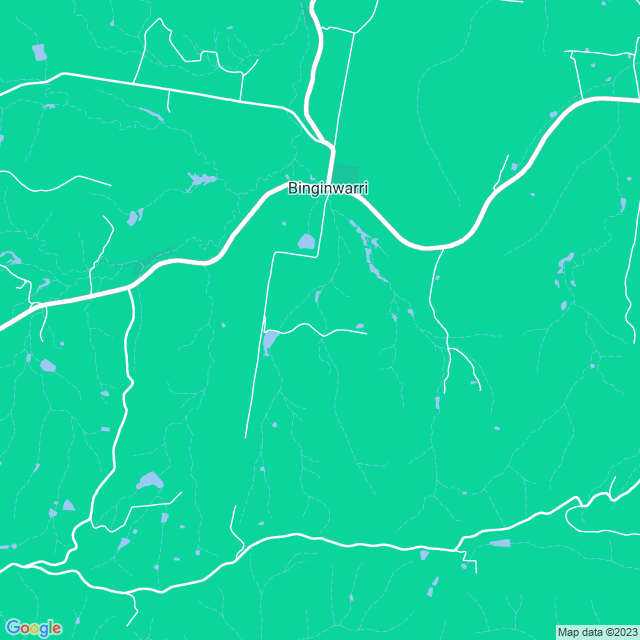 Map showing the location of bingi in Binginwarri, VIC 3966