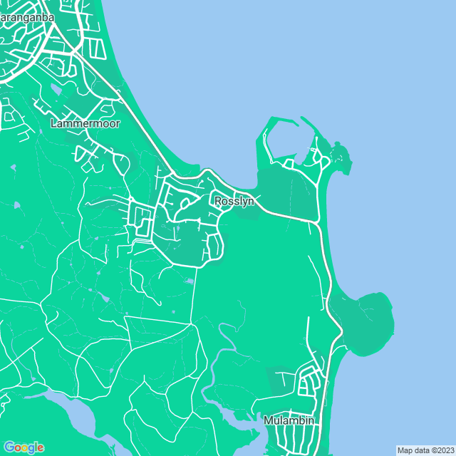 Map showing the location of Beaches in Rosslyn, QLD 4703