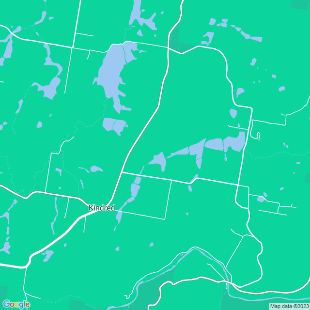 Map showing the location of Forth River Slalom Course in Kindred, TAS 7310