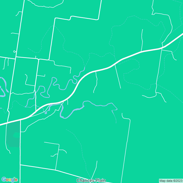 Map showing the location of Cooibah in Chances Plain, QLD 4413