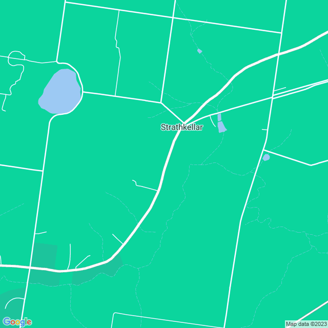 Map showing the location of Strathkellar CFA in Strathkellar, VIC 3301