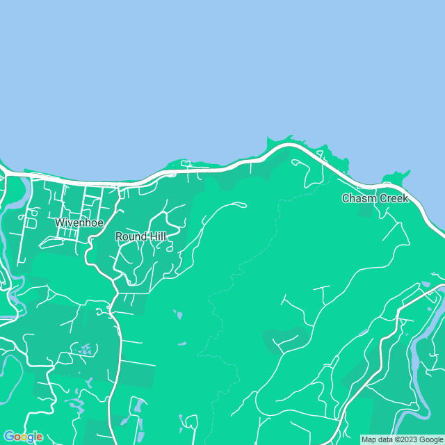 Map showing the location of QUANEX (RANBUILD) in Round Hill, TAS 7320