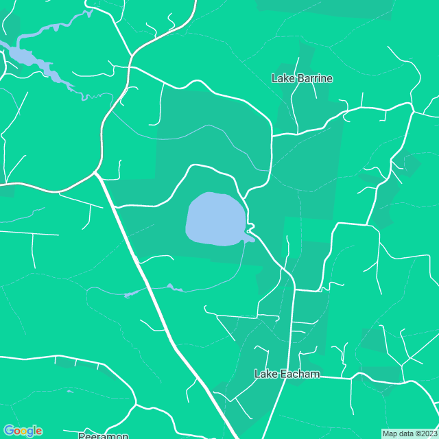 Map showing the location of Howe Building in Lake Eacham, QLD 4884