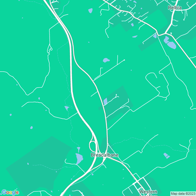 Map showing the location of SRT Logistics in Breadalbane, TAS 7258