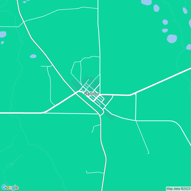 Map showing the location of Roach S J in Ballidu, WA 6606