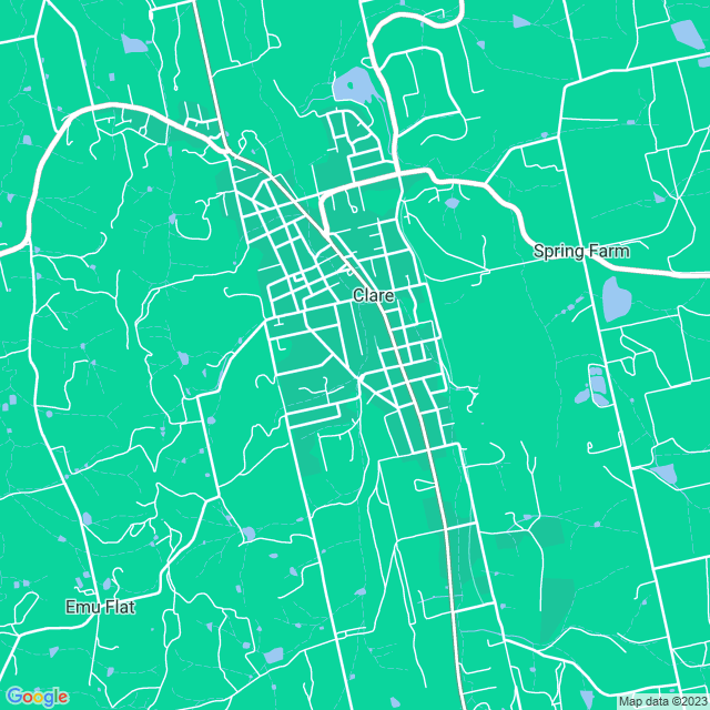 Map showing the location of Thomas Hill Drafting in Clare, SA 5453