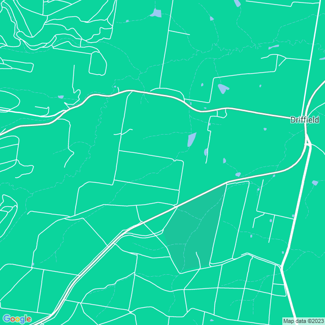 Map showing the location of Driffield Quarry in Driffield, VIC 3840