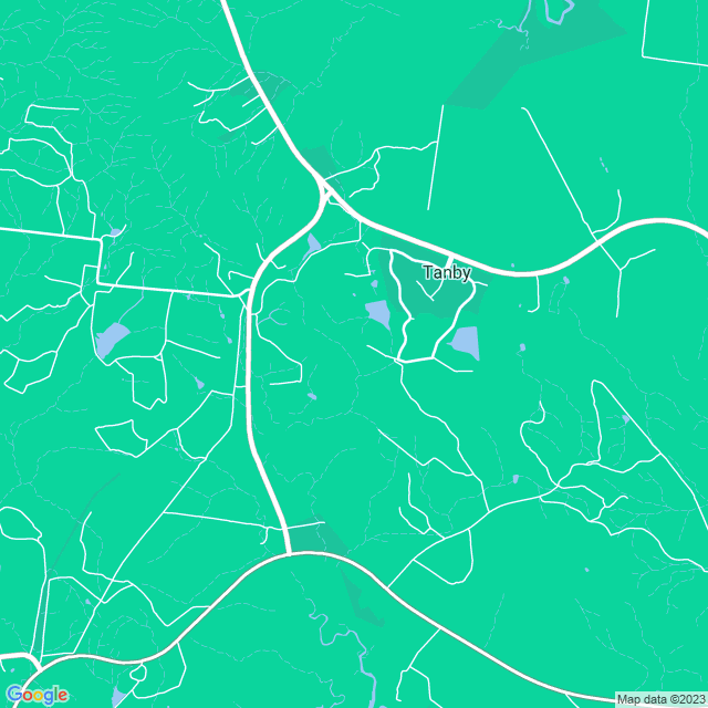 Map showing the location of Benedictine Monastery Tanby in Tanby, QLD 4703