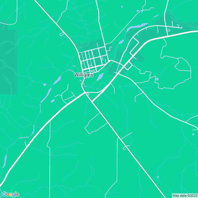 Map showing the location of Designed Inside in Williams, WA 6391