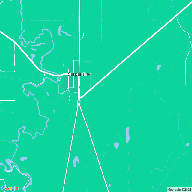 Map showing the location of loddon weir in Serpentine, VIC 3517