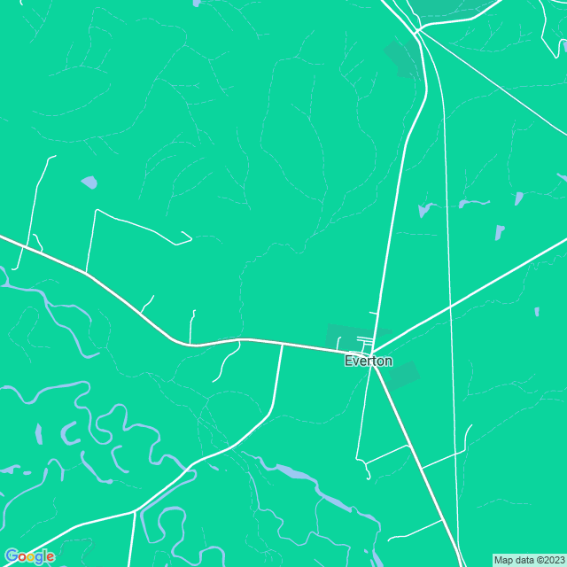 Map showing the location of Everton Primary School in Everton, VIC 3678