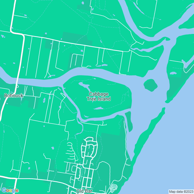 Map showing the location of Farquhar Park Camping Ground in Cabbage Tree Island, NSW 2430