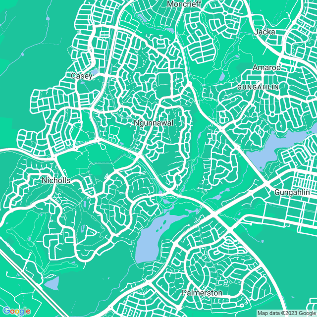 Map showing the location of BLUE & GREEN PACIFIC in Kinlyside, ACT 2913