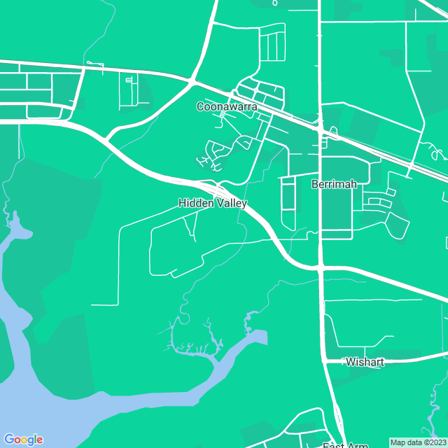 Map showing the location of Encaba in Hidden Valley, NT 822