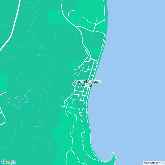 Map showing the location of Evolving Options Training and Development in South Mission Beach, QLD 4852