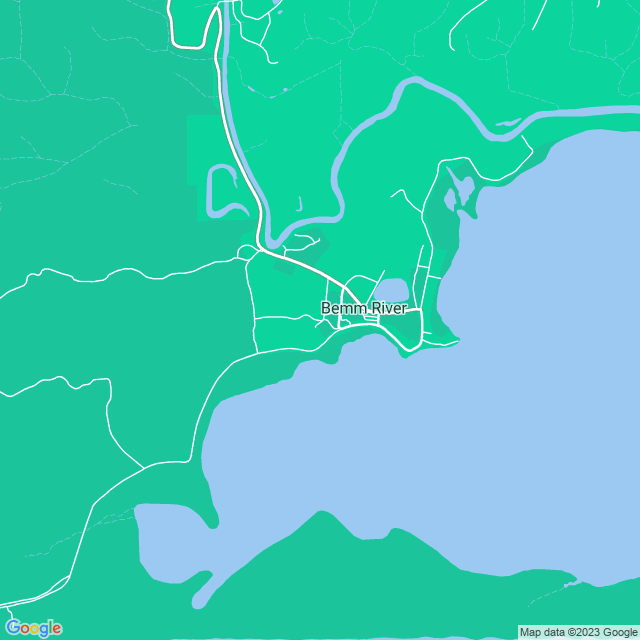 Map showing the location of Bemm River CFA in Bemm River, VIC 3889