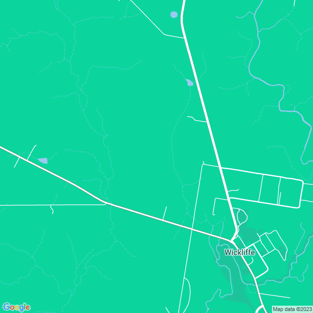 Map showing the location of aussie rock wickliffe quarry in Wickliffe, VIC 3379