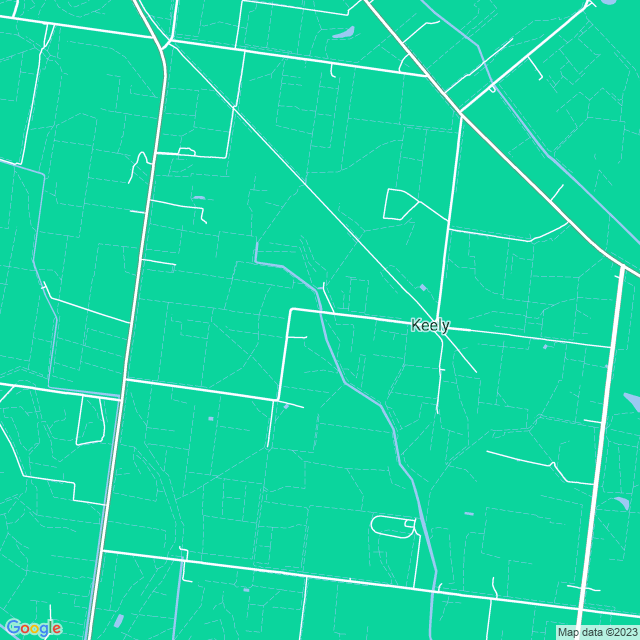 Map showing the location of Farrell's place in Keely, VIC 3568