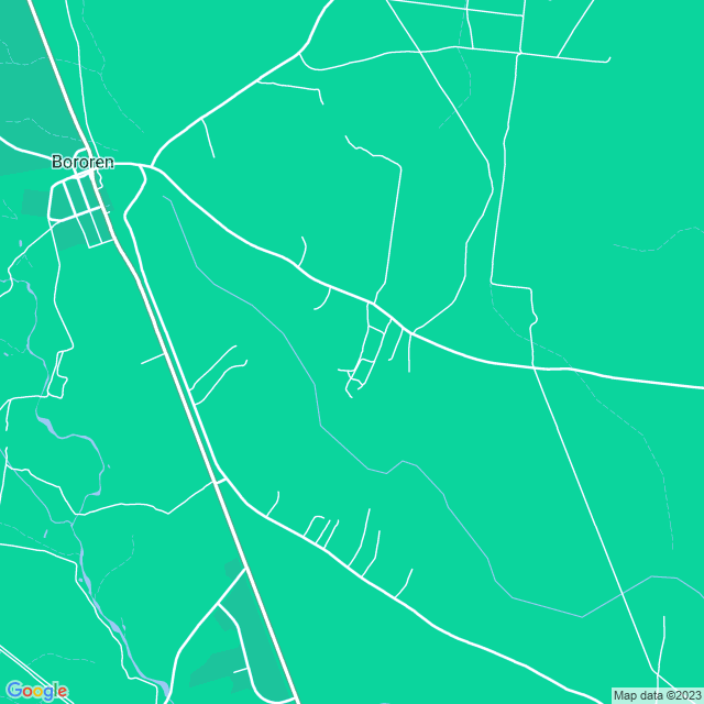 Map showing the location of Bororen State School in Bororen, QLD 4678