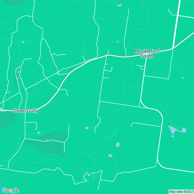 Map showing the location of Diggers Run in Muckleford South, VIC 3462
