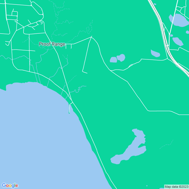 Map showing the location of Proof and Experimental Establishment in Proof Range, SA 5550