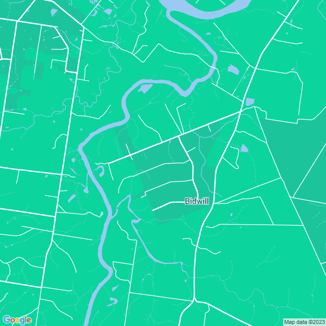 Map showing the location of Hatters Farm in Bidwill, QLD 4650