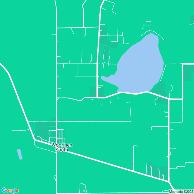 Map showing the location of Vicgrain Limited in Woorinen, VIC 3589