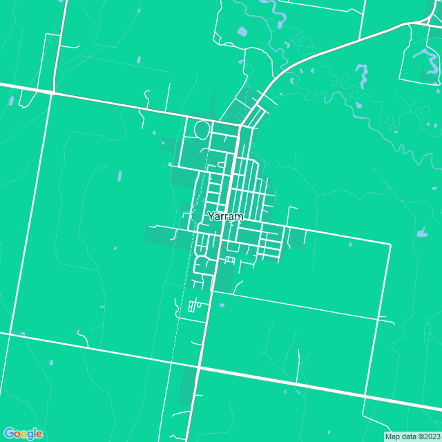 Map showing the location of Yarram Engineering Pty Ltd in Yarram, VIC 3971