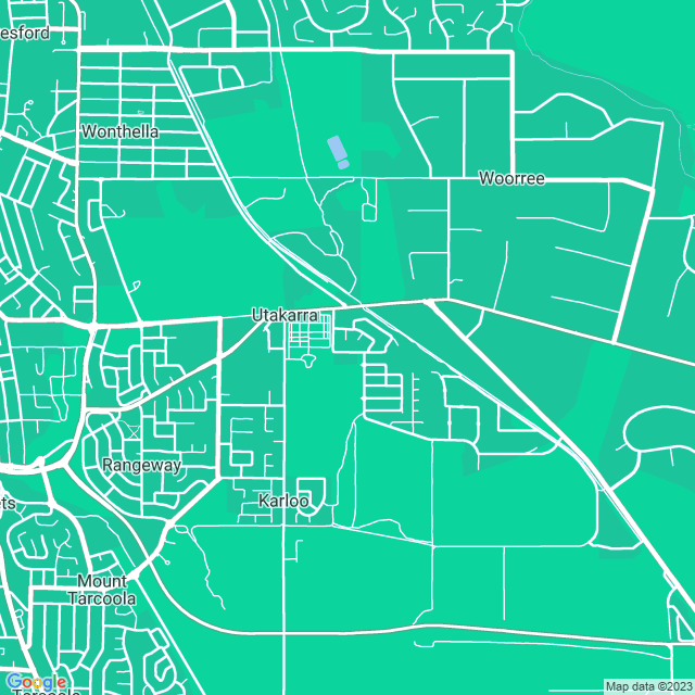 Map showing the location of Wayback Services in Utakarra, WA 6530